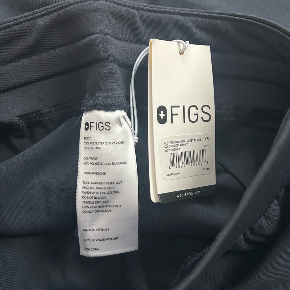 Basic Navy Drawstring Pants - Picture 4 of 7